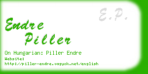 endre piller business card